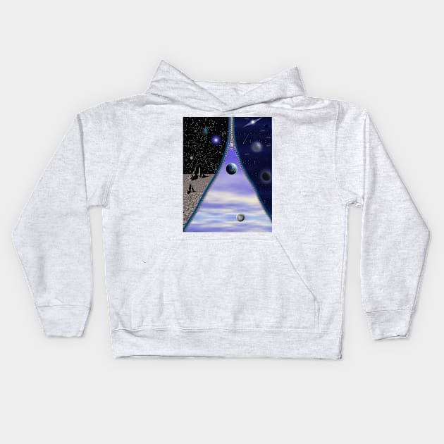 Zip Worlds Kids Hoodie by dennye